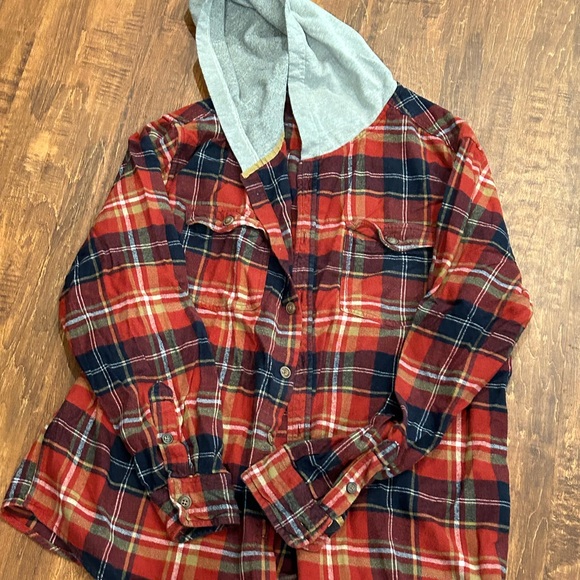 NWT UpCycled Graphic Flannel Friends themed Graphic Flannel size XL - Picture 5 of 8